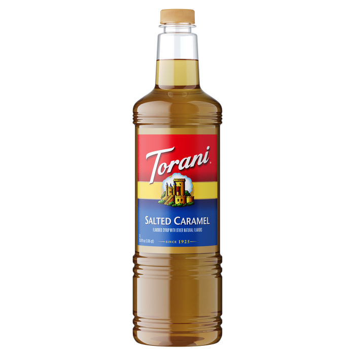 Torani Salted Caramel Flavoring Syrup 1L Plastic Bottle