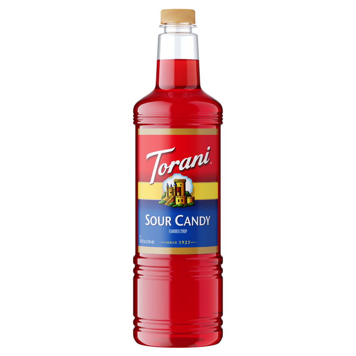 Torani Sour Candy Flavoring Syrup 1L Plastic Bottle