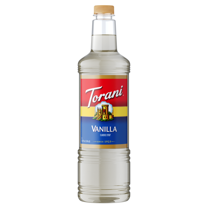Torani Vanilla Flavoring Syrup 1L Plastic Bottle