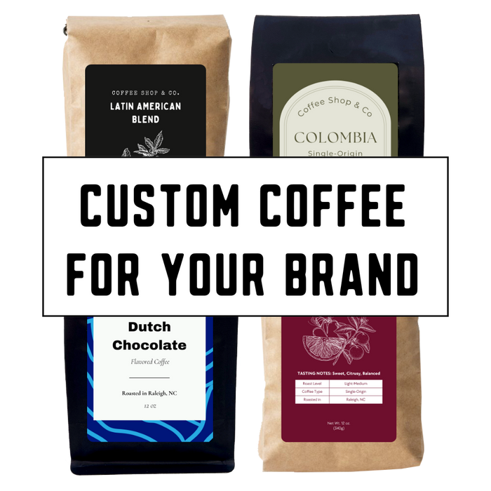 Private Label Coffee - Custom Coffee for Your Brand 12oz Bag (24ct)