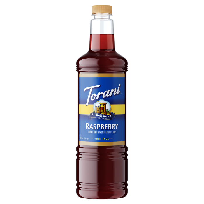 Torani Sugar Free Raspberry Flavoring Syrup 1L Plastic Bottle