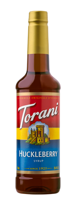 Torani Huckleberry Flavoring Syrup 750mL Plastic Bottle