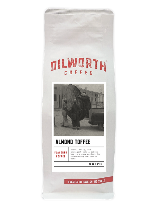 Dilworth Coffee Almond Toffee Flavored Coffee 12oz Bag