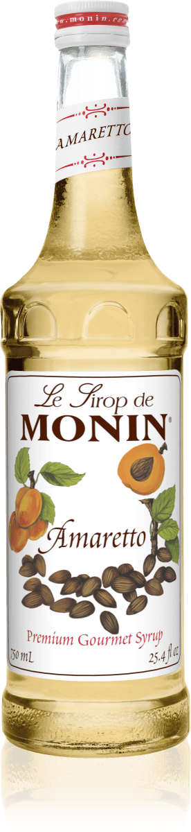 Monin Amaretto Flavoring Syrup 750mL Glass Bottle