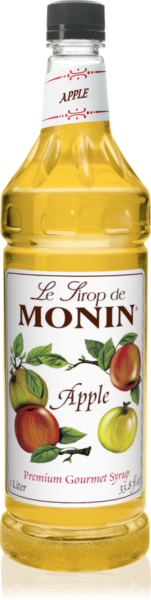 Monin Apple Flavoring Syrup 1L Plastic Bottle