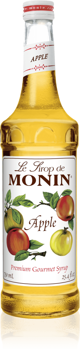 Monin Apple Flavoring Syrup 750mL Glass Bottle