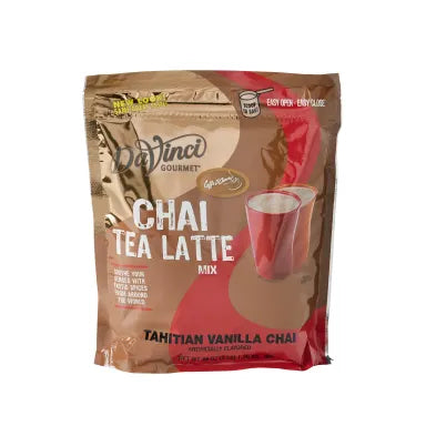 Davinci Tahitian Vanilla Chai Tea Latte Mix 5 - 3lb Bags (CASE)