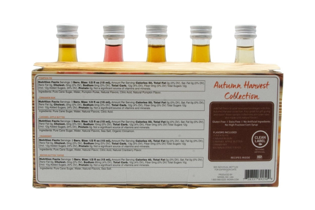 Monin Autumn Harvest Flavor Collection 50mL