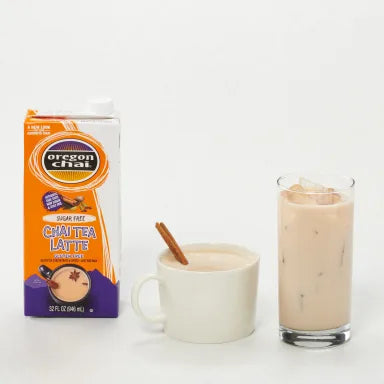 Oregon Chai Sugar Free Chai Tea Latte 1:1 Concentrate 6 - 32oz Cartons (CASE)