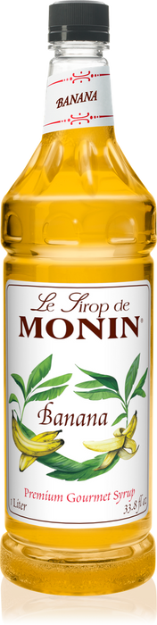 Monin Banana Flavoring Syrup 1L Plastic Bottle