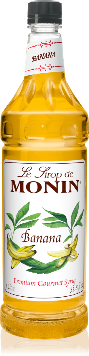 Monin Banana Flavoring Syrup 1L Plastic Bottle