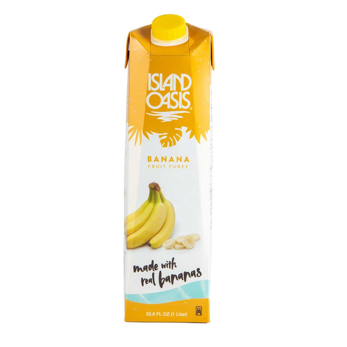 Island Oasis Banana Fruit Puree Beverage Mix 1L carton