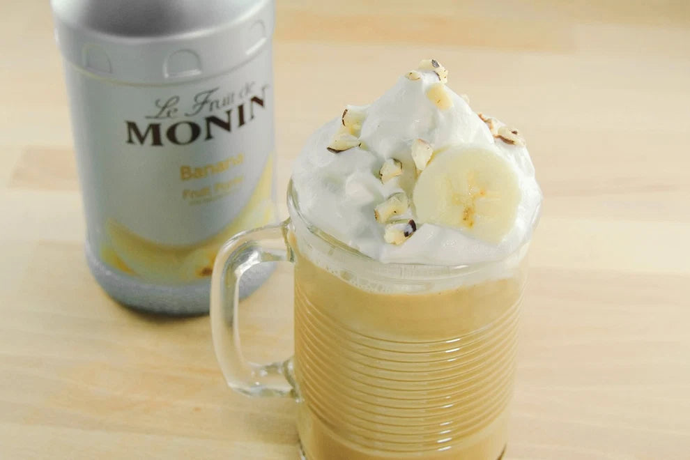 Monin Banana Fruit Puree 4 - 1L Bottles (CASE)