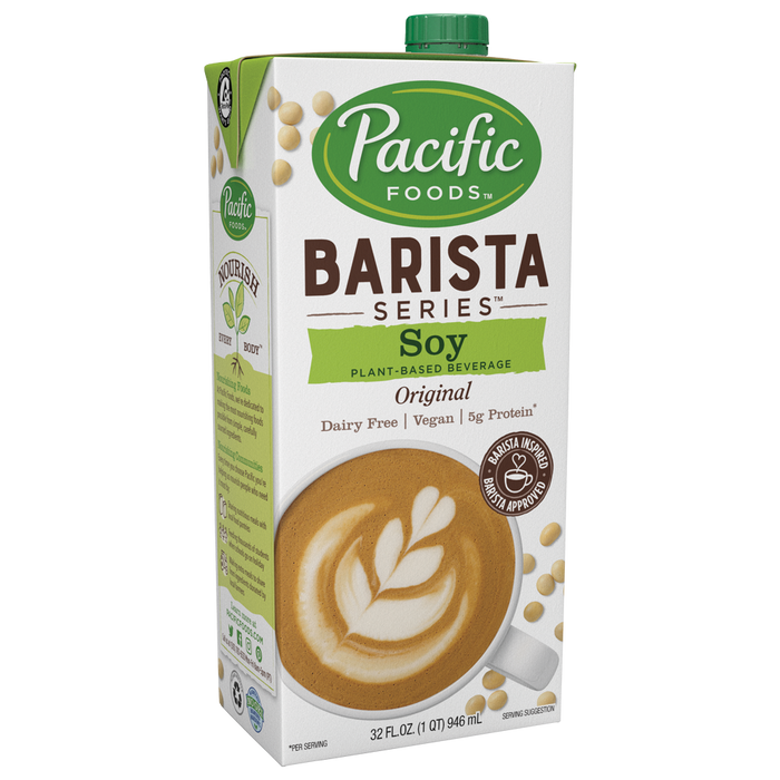 Pacific Foods Barista Series Soy Milk Alternatives 32oz Cartons