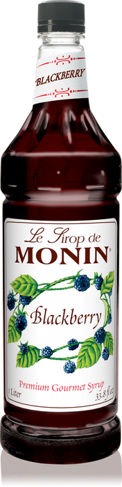 Monin Blackberry Flavoring Syrup 1L Plastic Bottle