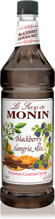 Monin Blackberry Sangria Mix Flavoring Syrup 1L Plastic Bottle