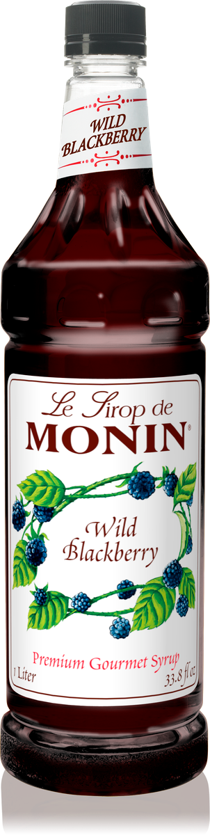 Monin Blackberry Wild Flavoring Syrup 1L Plastic Bottle