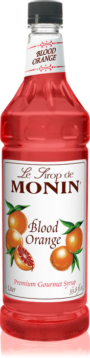 Monin Blood Orange Flavoring Syrup 1L Plastic Bottle