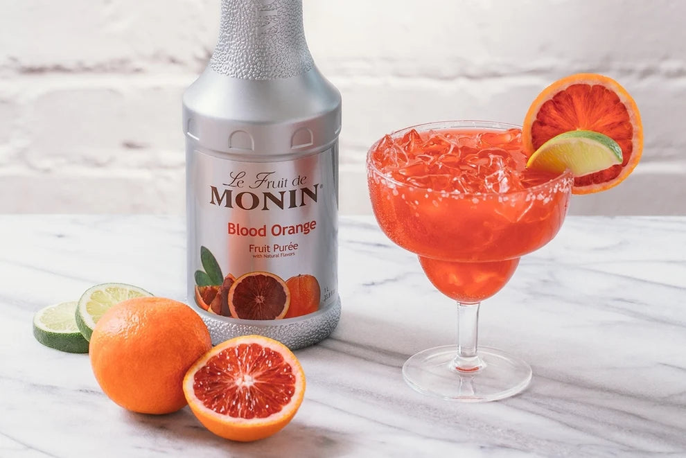 Monin Blood Orange Fruit Puree 4 - 1L Bottles (CASE)