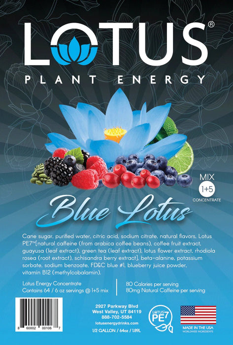 Lotus Energy Blue Concentrates 64oz Bottle
