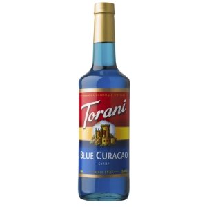 Torani Blue Curacao Flavoring Syrup 750mL Glass Bottle