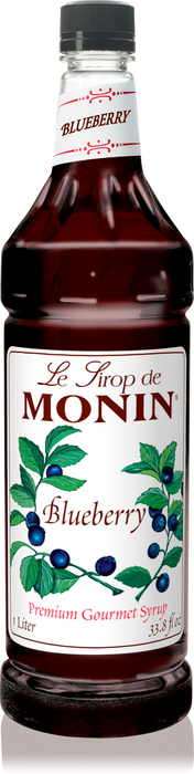 Monin Blueberry Flavoring Syrup 1L Plastic Bottle