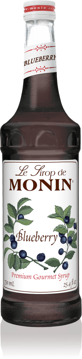 Monin Blueberry Flavoring Syrup 750mL Glass Bottle