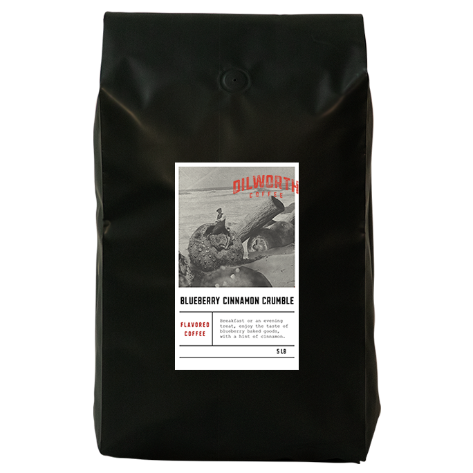 Dilworth Coffee Blueberry Cinnamon Crumble Flavored Coffee 5lb Bulk Bag
