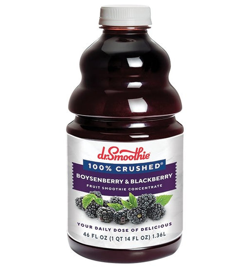 Dr. Smoothie Boysenberry & Blackberry 100% Crushed Fruit Smoothie Concentrate 46oz Bottle