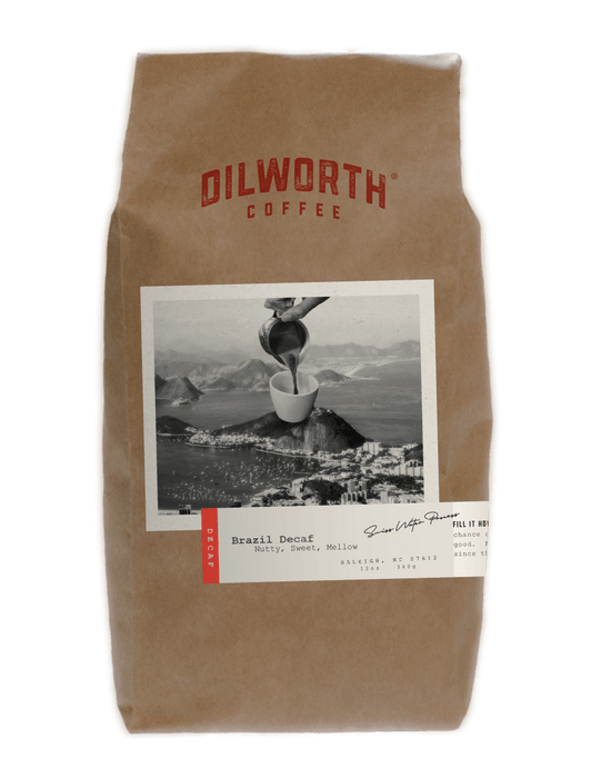Dilworth Coffee Brazil Decaf 12oz Bag