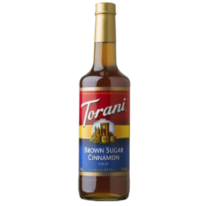 Torani Brown Sugar Cinnamon Flavoring Syrup 750mL Glass Bottle