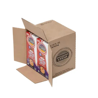 Oregon Chai Organic Spiced Chai Tea Latte 1:1 Concentrate 6 - 32oz Cartons (CASE)