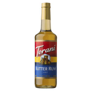 Torani Butter Rum Flavoring Syrup 750mL Glass Bottle