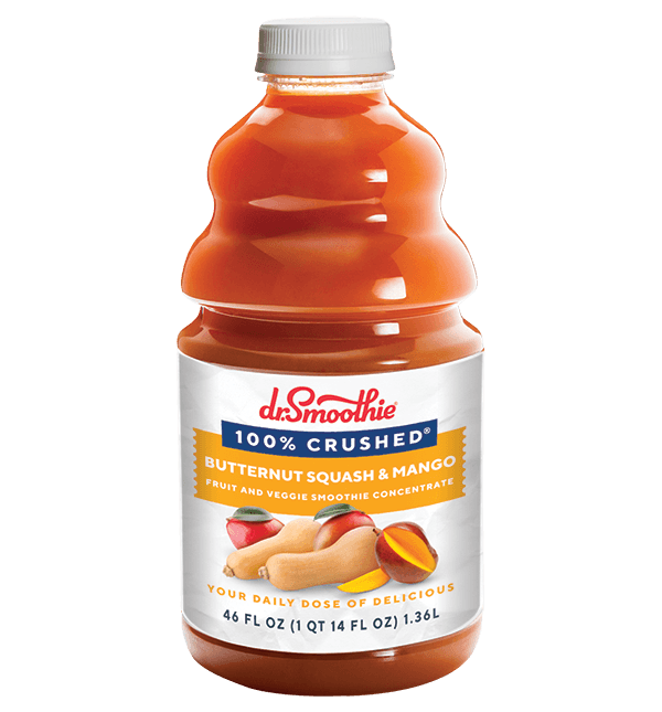 Dr. Smoothie Butternut Squash & Mango 100% Crushed Fruit Smoothie Concentrate 46oz Bottle