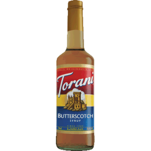 Torani Butterscotch Flavoring Syrup 750mL Glass Bottle