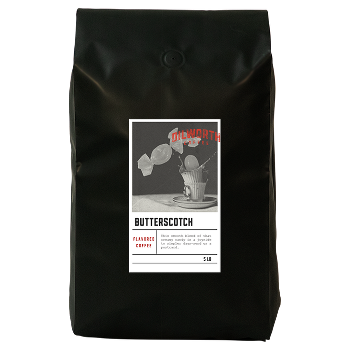 Dilworth Coffee Butterscotch Flavored Coffee 5lb Bulk Bag