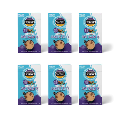Oregon Chai Vanilla Chai Tea Latte Dry Mix Single Serve 6 - 8ct Boxes (CASE)