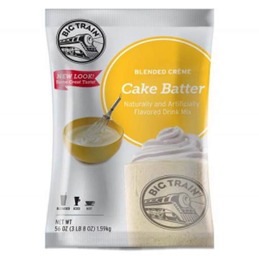 Big Train Cake Batter Blended Creme Frappe Mix 3.5lb Bag