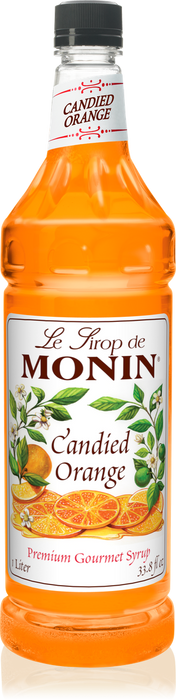 Monin Candied Orange Flavoring Syrup 1L Plastic Bottle