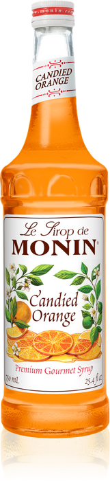 Monin Candied Orange Flavoring Syrup 750mL Glass Bottle