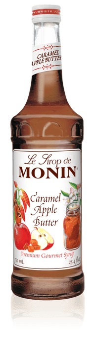 Monin Caramel Apple Butter Flavoring Syrup 750mL Glass Bottle