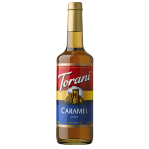 Torani Caramel Flavoring Syrup 750mL Glass Bottle