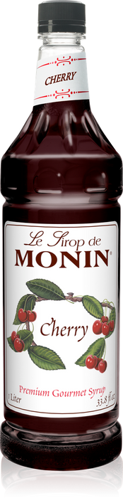 Monin Cherry Flavoring Syrup 1L Plastic Bottle