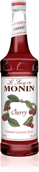 Monin Cherry Flavoring Syrup 750mL Glass Bottle