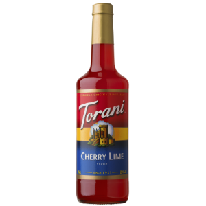 Torani Cherry Lime Flavoring Syrup 750mL Glass Bottle