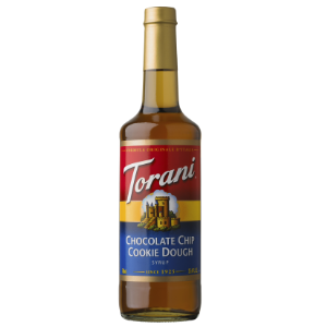 Torani Chocolate Chip Cookie Dough Flavoring Syrup 750mL Glass Bottle