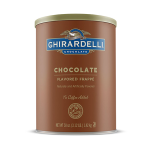 Ghirardelli Chocolate Chocolate Frappe Mix 3.12lb Can