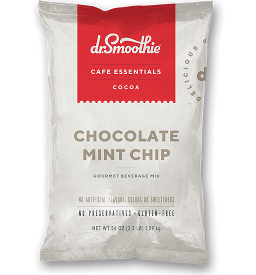 Dr. Smoothie - Caffe Essentials Chocolate Mint Chip Cocoa 3.5lb Bag