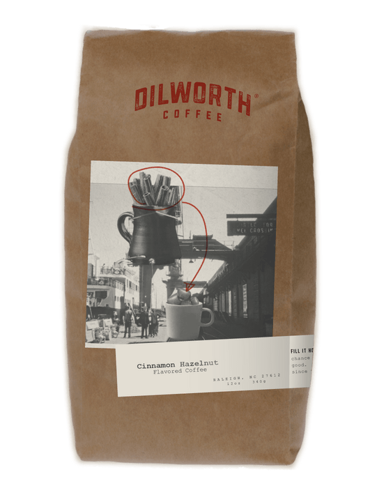 Dilworth Coffee Cinnamon Hazelnut 12oz Bag