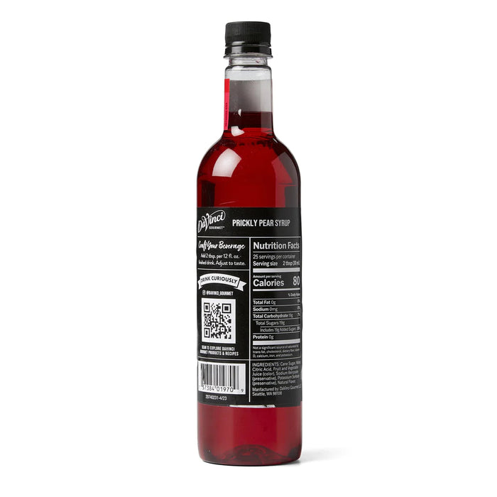Davinci Classic Prickly Pear Flavoring Syrup 750mL Plastic Bottle